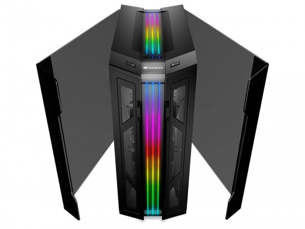 ガルウイング強化ガラスパネルを採用するミドルタワー、COUGAR「GEMINI T」