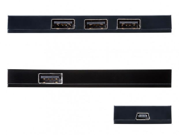 サンワサプライ、スチール面に固定できるマグネット付き4ポートUSB2.0ハブ