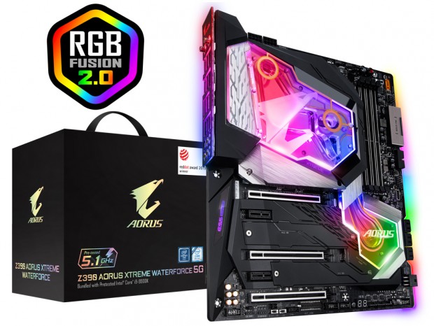 GIGABYTE、5.1GHz駆動の選別CPUが付属する「Z390 AORUS XTREME WATERFORCE 5G」