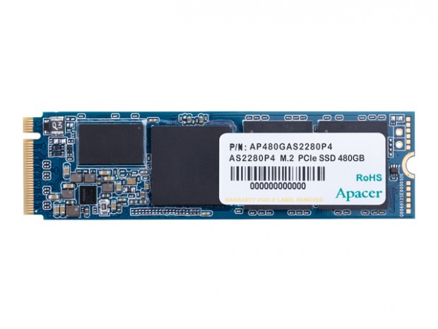 120bits/2kb ECCとEnd-to-Endデータ保護を搭載したNVMe SSD、Apacer「AS2280P4」