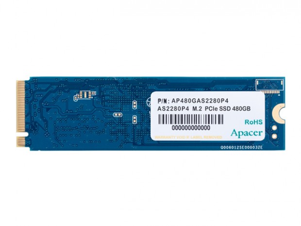 120bits/2kb ECCとEnd-to-Endデータ保護を搭載したNVMe SSD、Apacer「AS2280P4」