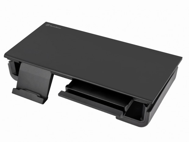 スマホスタンドや引き出しも装備するモニタスタンド、SilverStone「MR02」国内発売