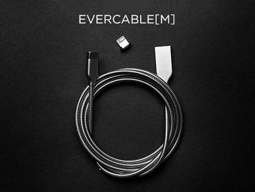 Discover、すべてのスマホに使えるマグネット式ステンレスケーブル「EVERCABLE」