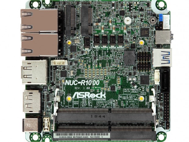 ASRock、Ryzen Embedded R1000シリーズ搭載のNUCマザーボード「NUC-R1000」