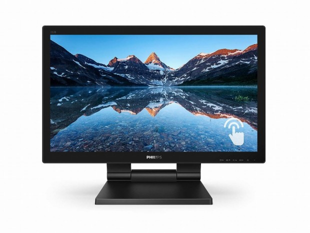 10点マルチタッチ対応の21.5インチ液晶ディスプレイ、Philips「222B9T/00」