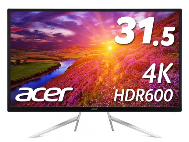日本エイサー、10億7,000万色表示の31.5型ウルトラHD 4K液晶「ET322QKCbmiipzx」発売