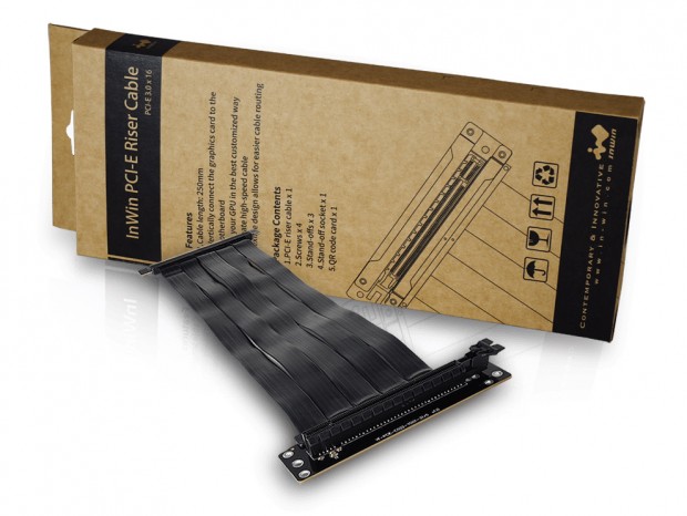 In Win、フルタワーPCケース「915」用PCI-Express（x16）ライザーカード発売
