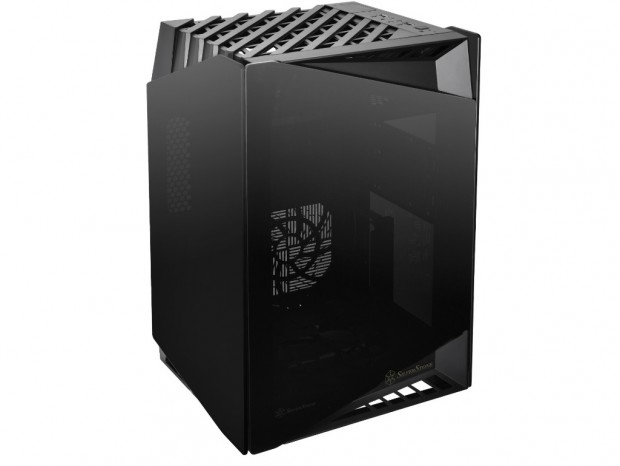 煙突構造と強化ガラス採用のMini-ITXケース、SilverStone「LD03
