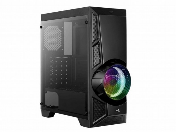 Aerocool、波動砲っぽいフロントRGBファン装備のミドルタワー「AeroEngine RGB TG」