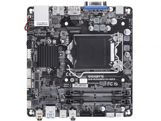 GIGABYTE、Intel H310採用のMini-STXマザーボード「GA-H310MSTX-HD3」