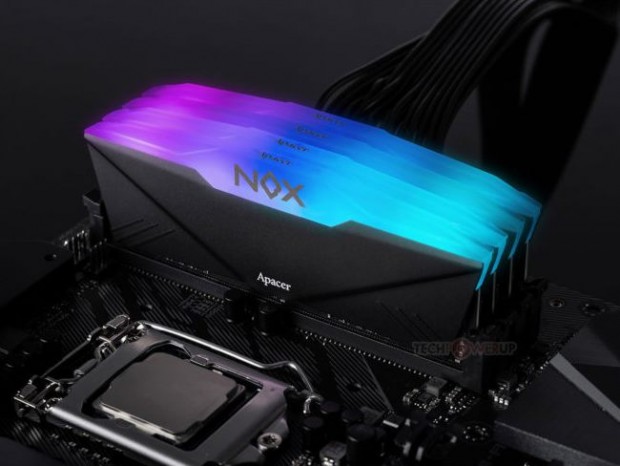 大型LEDライティングバーを搭載するDDR4メモリ、Apacer「NOX RGB DDR4」シリーズ
