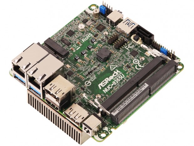 Whiskey Lake-Uを搭載したNUCマザーボード、ASRock「NUC-8365U」