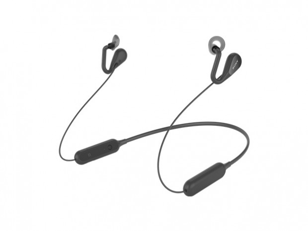 耳を塞がないオープンイヤーワイヤレスヘッドセット、ソニーモバイル「SBH82D」