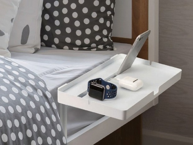 エレコム、ベッドに取り付けるスマホ用サイドテーブル「TB-DSCHBEDWH」など5製品