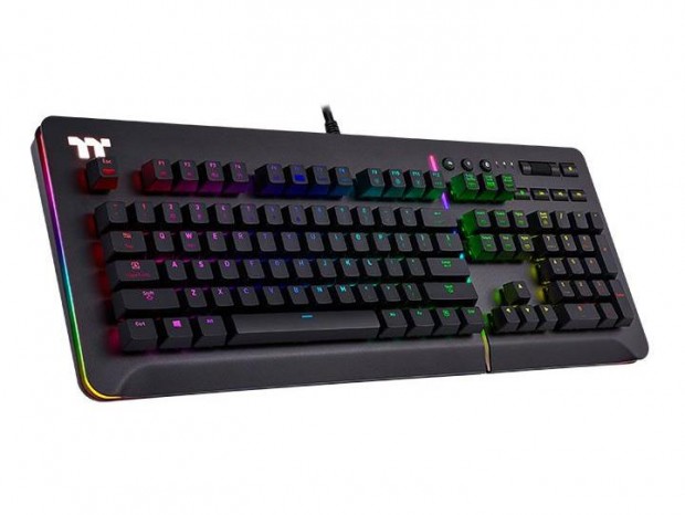 Thermaltake、ダイナミック発光のキーボード「Level 20 RGB」にRazer緑軸搭載モデル
