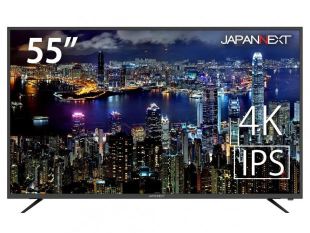 広視野角IPSパネル採用の55型4K液晶ディスプレイ、JAPANNEXT「JN-IPS5500TUHD」