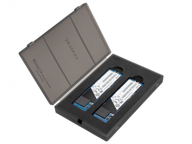 M.2 SSDが2枚収納できる、センチュリー「裸族の弁当箱M.2」6月上旬発売