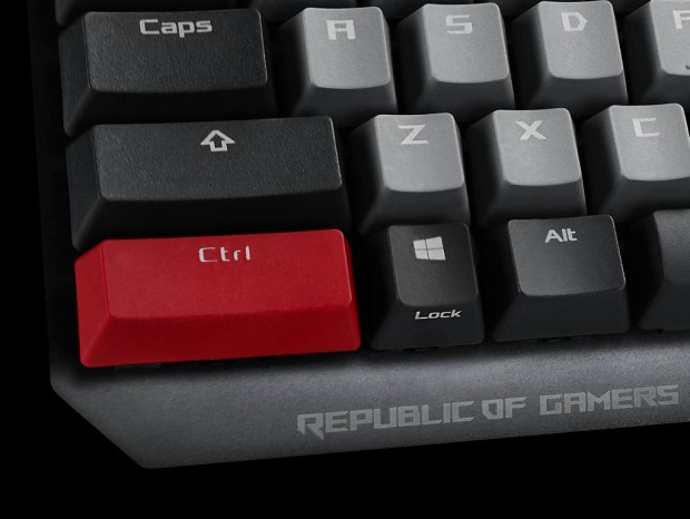 ASUS、汚れに強い高耐久キャップ採用キーボード「ROG Strix Scope PBT」
