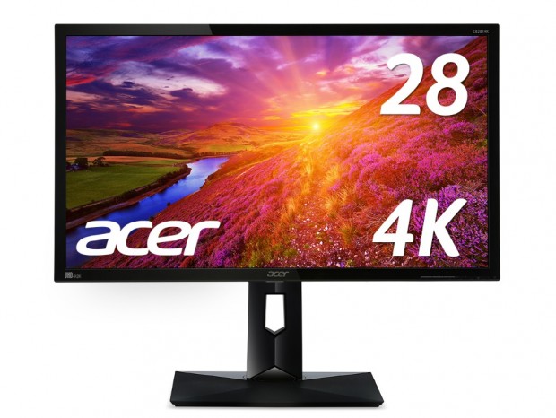 4K HDR10対応の28インチ液晶ディスプレイ、日本エイサー「CB281HKAbmiiprx」