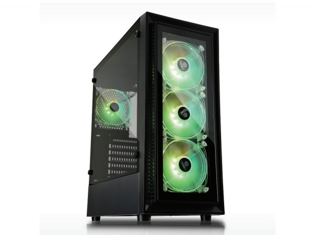 強化ガラスとアドレサブルRGBファン搭載のドスパラ専売ケース、ENERMAX「CoreIcer CI30」