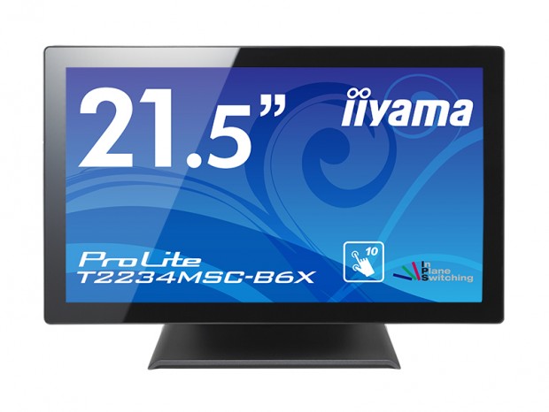 AFコーティング採用の10点マルチタッチ液晶、iiyama「T2234MSC-B6X」