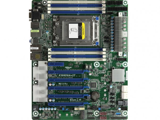 デュアル10G LAN搭載のRyzen TR専用マザーボード、ASRock Rack「X399D8A-2T」