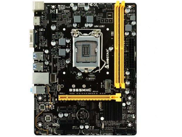 幅177mmのコンパクトなMicroATXマザーボード、BIOSTAR「B365MHC」
