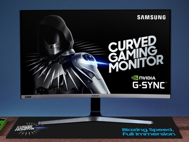リフレッシュレート240HzのG-Sync対応曲面ゲーミング液晶、Samsung「C27RG5」