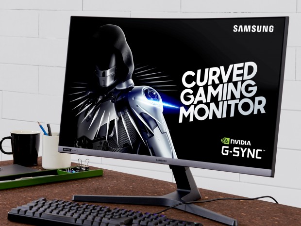 リフレッシュレート240HzのG-Sync対応曲面ゲーミング液晶、Samsung「C27RG5」