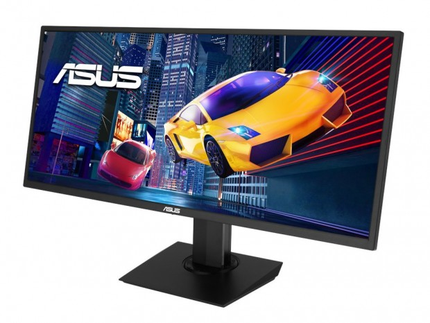 21:9のUWQHD解像度に対応する34インチゲーミング液晶、ASUS「VP348QGL」