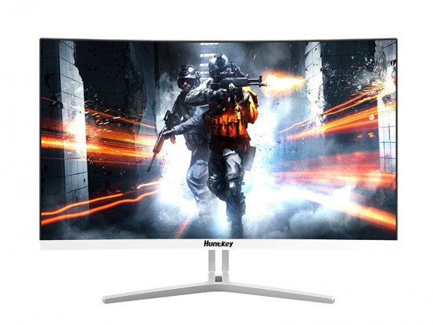 広視野角VAパネル採用の144Hz曲面ゲーミング液晶、Huntkey「X2471C」