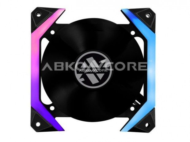 オランダX2、オープンフレームデザインのRGBファン「ABKONCORE SPECTRUM SPIDER」