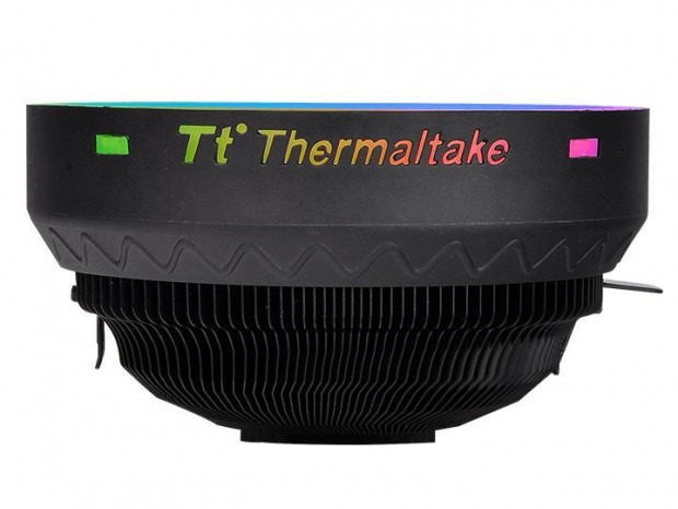ARGBリングファンを採用するロープロファイルCPUクーラー、Thermaltake「UX100」