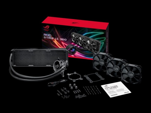 Aura Sync対応水冷ユニット、ASUS「ROG STRIX LC」に360mmラジエターモデル追加