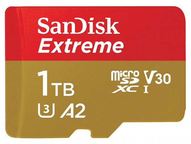 「サンディスクエクストリームmicroSD」に1TBの大容量モデルが登場
