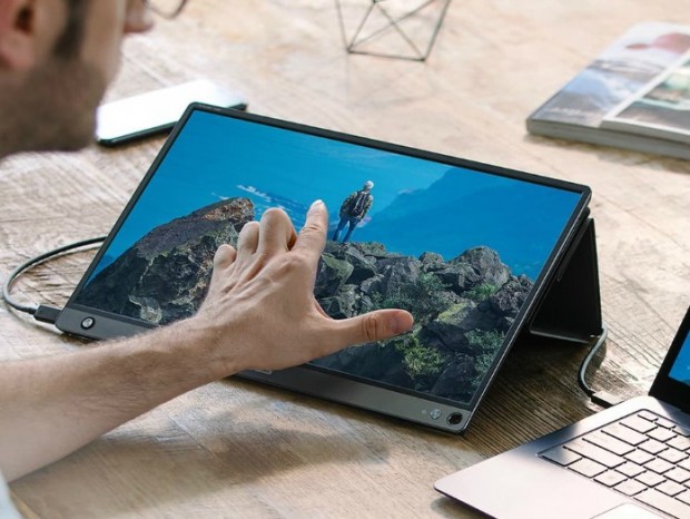 10点マルチタッチ対応の15.6インチモバイル液晶、ASUS「ZenScreen MB16AMT」