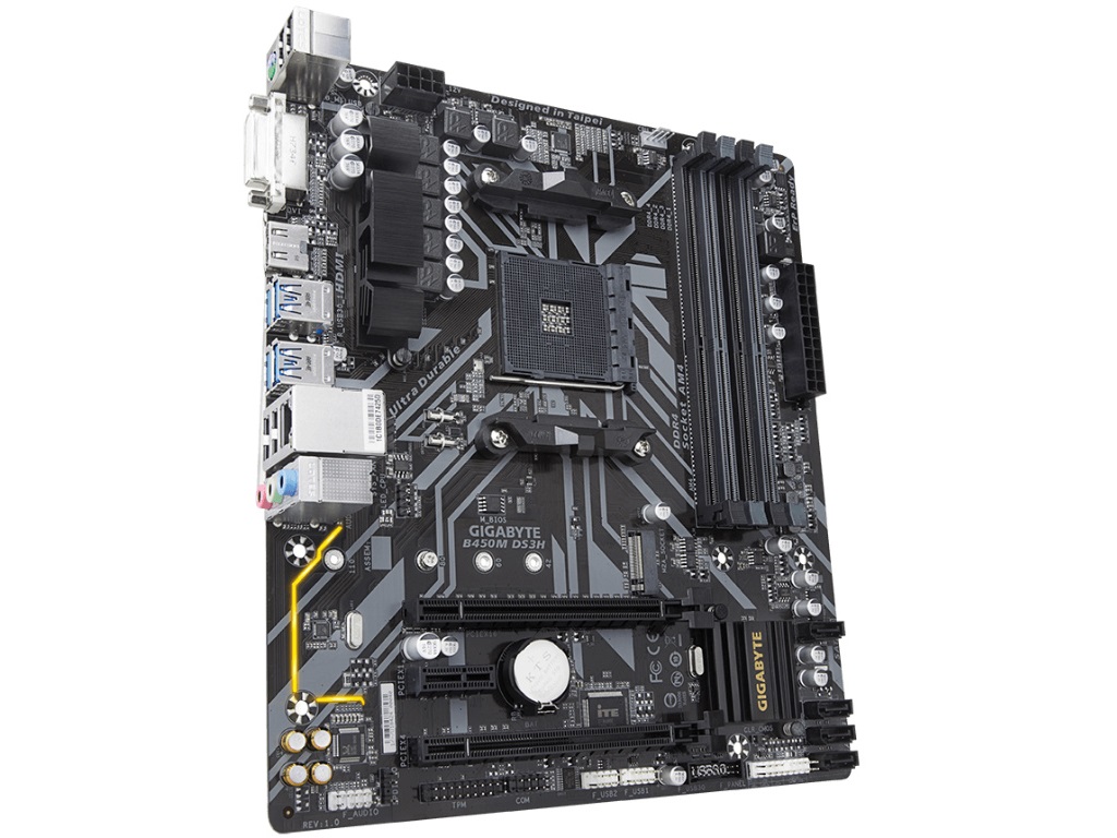Ultra Durable準拠のエントリーAMD B450マザー、GIGABYTE「B450M DS3H