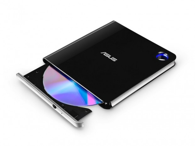 M-DISC対応の超薄型ポータブルBlu-rayドライブ、ASUS「SBW-06D5H-U」