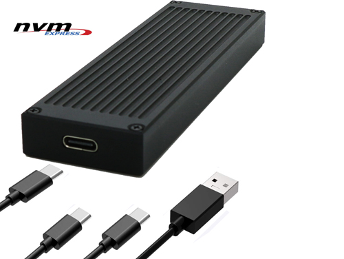 USB3.1 Gen.2 Type-C対応のポータブルNVMe M.2 SSDケース、Sintech「PA-U31M2PCE-D」