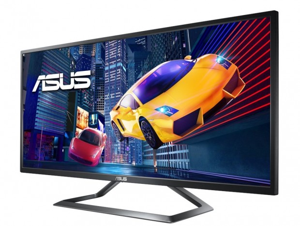 アスペクト比21:9、UWQHD対応の34インチゲーミング液晶、ASUS「VP348QG」