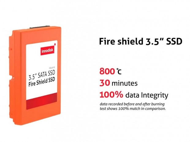 30分の直火にも耐えられる車載向けSSD、Innodisk「Fire Shield SSD」