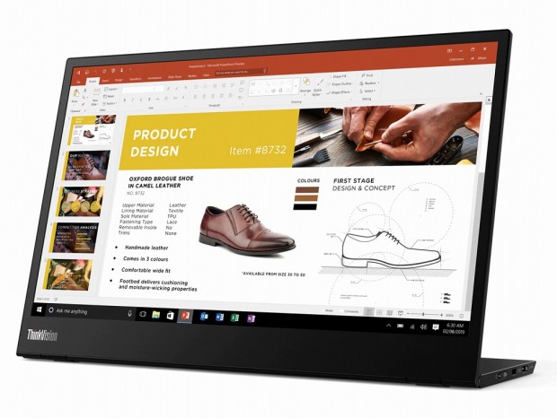 パワースルー機能搭載の14インチフルHDモバイル液晶、レノボ「ThinkVision M14」