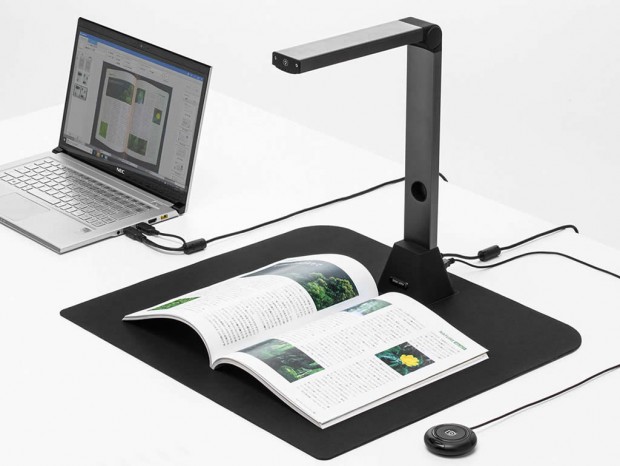 サンワダイレクト、上から読み込むA3対応1200万画素スタンドスキャナー発売