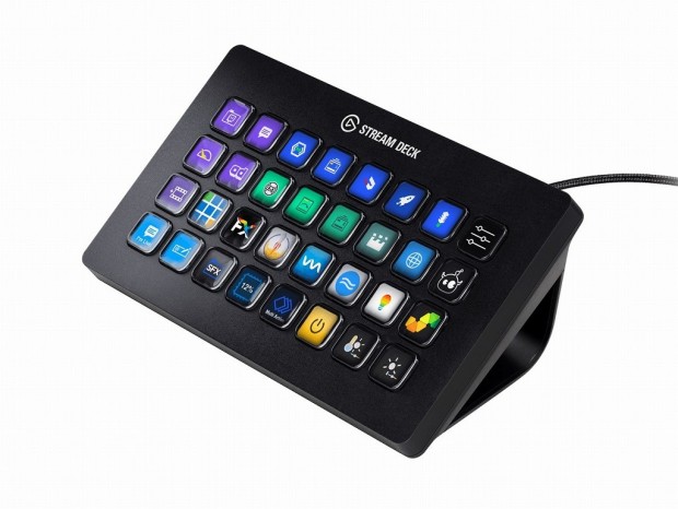 32個の液晶ボタン搭載、ストリーマー向けプログラマブルキーボード「Stream Deck XL」