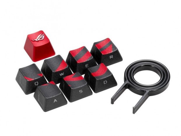 ASUS ROG、Cherry MX互換のゲーミングキーキャップ「ROG Gaming Keycap Set」