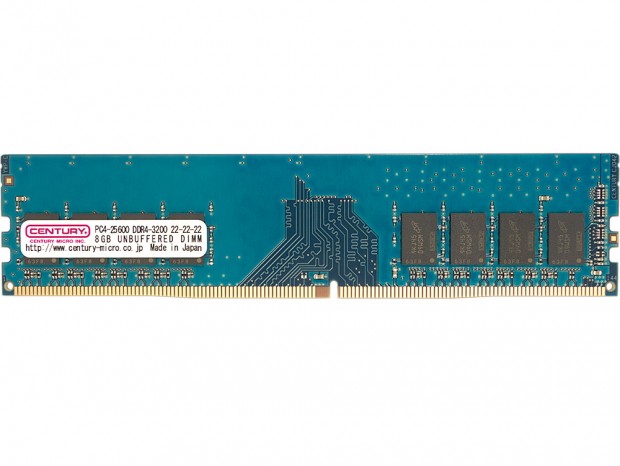 センチュリーマイクロ、ネイティブ3,200MHzに対応するDDR4メモリ「CD8G-D4U3200H」