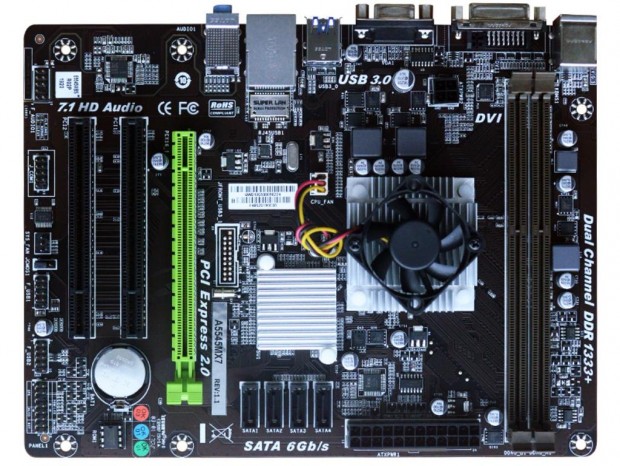 BIOSTAR、クアッドコアSoC A8-5545M搭載MicroATXマザー「A5545MX7」