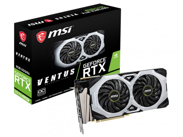 MSI、OCモデル「GeForce RTX 2070 SUPER VENTUS OC」など計2製品発売