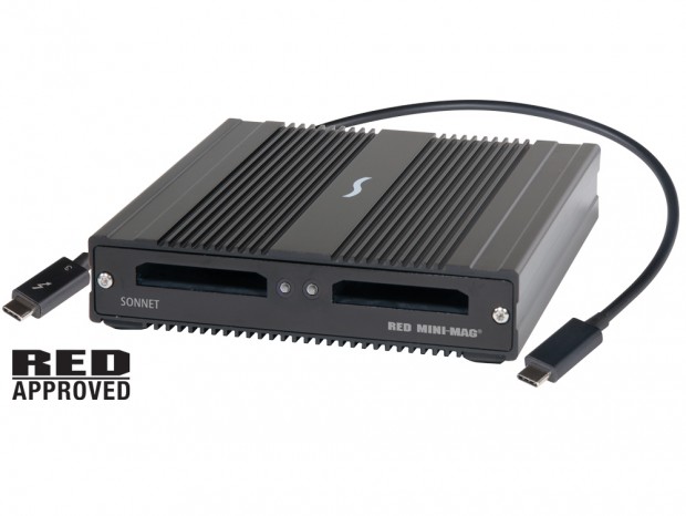 Thunderbolt 3接続のデュアルスロット「RED MINI-MAG」カードリーダーがSonnetから