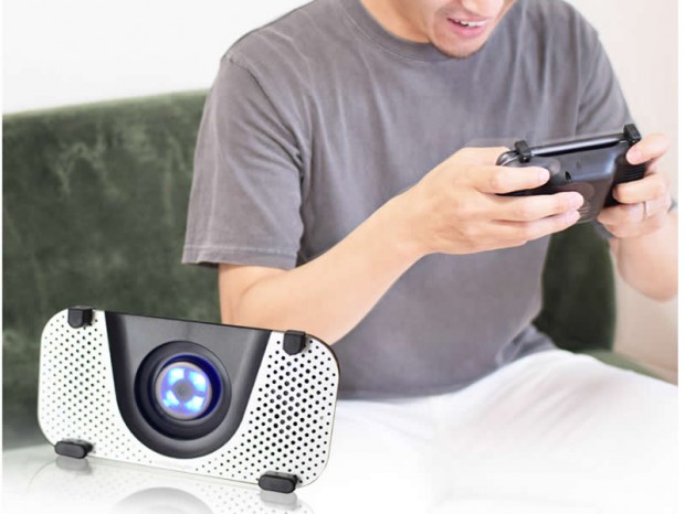 手汗も防ぐスマホグリップ、サンコー「両面スマクール」